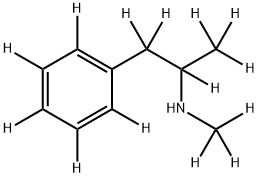 (+/-)-METHAMPHETAMINE-D14 Struktur