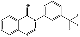 3-[3-(TRIFLUOROMETHYL)PHENYL]-1,2,3-BENZOTRIAZIN-4(3H)-IMINE Struktur