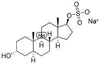 5-ALPHA-ANDROSTAN-3-ALPHA, 17-BETA-DIOL 17-SULPHATE SODIUM SALT Struktur