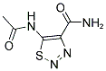 5-(ACETYLAMINO)-1,2,3-THIADIAZOLE-4-CARBOXAMIDE Struktur