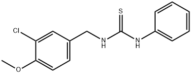 N-(3-CHLORO-4-METHOXYBENZYL)-N'-PHENYLTHIOUREA Struktur