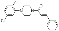 1-(4-(5-CHLORO-2-METHYLPHENYL)PIPERAZINYL)-3-PHENYLPROP-2-EN-1-ONE Struktur