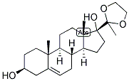 5-PREGNEN-3-BETA, 17-DIOL-20-ONE ETHYLENEKETAL Struktur