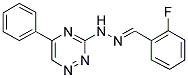 2-FLUOROBENZALDEHYDE (5-PHENYL-1,2,4-TRIAZIN-3-YL)HYDRAZONE Struktur