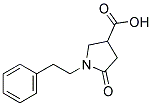 5-OXO-1-(2-PHENYLETHYL)-3-PYRROLIDINECARBOXYLIC ACID Struktur