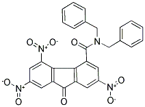 N,N-DIBENZYL-2,5,7-TRINITRO-9-OXO-9H-FLUORENE-4-CARBOXAMIDE Struktur