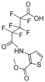 2,2,3,3,4,4-HEXAFLUORO-4-(N-(2-(METHOXYCARBONYL)(3-THIENYL))CARBAMOYL)BUTANOIC ACID Struktur