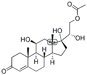 4-PREGNEN-11-BETA, 17,20-ALPHA, 21-TETROL-3-ONE 21-ACETATE Struktur