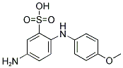 4-AMINO-4'-METHOXYDIPHENYLAMINE-2-SULPHONIC ACID Struktur