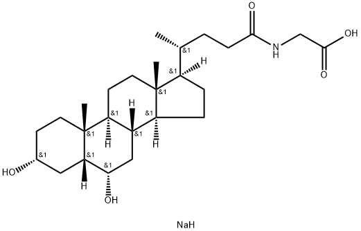 5-BETA-CHOLANIC ACID-3-ALPHA, 6-ALPHA-DIOL N-(CARBOXYMETHYL)-AMIDE SODIUM SALT