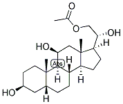 5-BETA-PREGNAN-3-BETA, 11-BETA, 20-ALPHA, 21-TETROL 21-ACETATE Struktur