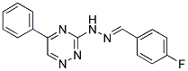 4-FLUOROBENZALDEHYDE (5-PHENYL-1,2,4-TRIAZIN-3-YL)HYDRAZONE Struktur