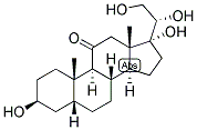 5-BETA-PREGNAN-3-BETA, 17,20-ALPHA, 21-TETROL-11-ONE Struktur