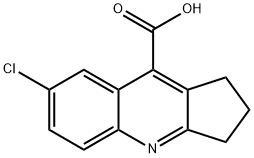 7-METHYL-2,3-DIHYDRO-1H-CYCLOPENTA[B]QUINOLINE-9-CARBOXYLIC ACID Struktur