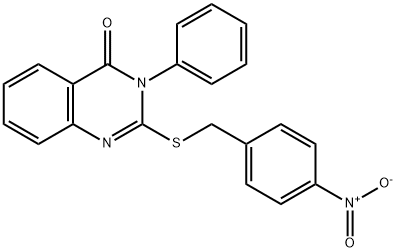 2-[(4-NITROBENZYL)SULFANYL]-3-PHENYL-4(3H)-QUINAZOLINONE Struktur