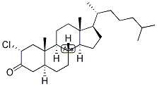 5-ALPHA-CHOLESTAN-2-ALPHA-CHLORO-3-ONE Struktur