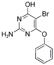 2-AMINO-4-HYDROXY-5-BROMO-6-PHENOXYPYRIMIDINE Struktur