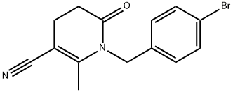 1-(4-BROMOBENZYL)-2-METHYL-6-OXO-1,4,5,6-TETRAHYDRO-3-PYRIDINECARBONITRILE Struktur