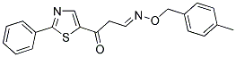 3-OXO-3-(2-PHENYL-1,3-THIAZOL-5-YL)PROPANAL O-(4-METHYLBENZYL)OXIME Struktur