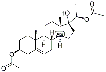 5-PREGNEN-3-BETA, 17,20-BETA-TRIOL 3,20-DIACETATE Struktur