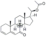 3,5-PREGNADIEN-20-BETA-OL-7-ONE ACETATE Struktur