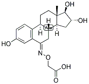 1,3,5(10)-ESTRATRIEN-3,16-ALPHA, 17-BETA-TRIOL-6-ONE 6-O-CARBOXYMETHYLOXIME Struktur