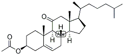 20-ISO-5-CHOLESTEN-3-BETA-OL-11-ONE ACETATE Struktur