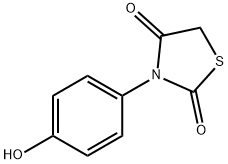 3-(4-HYDROXYPHENYL)-1,3-THIAZOLIDINE-2,4-DIONE Struktur