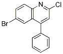 6-BROMO-2-CHLORO-4-PHENYLQUINOLINE Structure