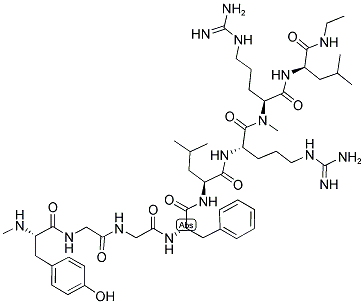 N-ME-TYR-GLY-GLY-PHE-LEU-ARG-N-ME-ARG-D-LEU-NHET Struktur