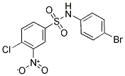 N-(4-BROMO-PHENYL)-4-CHLORO-3-NITRO-BENZENESULFONAMIDE Struktur