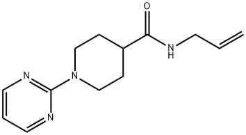 N-ALLYL-1-(2-PYRIMIDINYL)-4-PIPERIDINECARBOXAMIDE Struktur