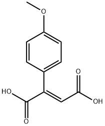 2-(4-METHOXYPHENYL)-2-BUTENEDIOIC ACID Struktur