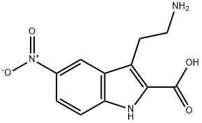 3-(2-AMINO-ETHYL)-5-NITRO-1 H-INDOLE-2-CARBOXYLIC ACID Struktur