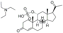 4-PREGNEN-11-ALPHA-OL-3,20-DIONE SULPHATE, TRIETHYL AMMONIUM SALT Struktur