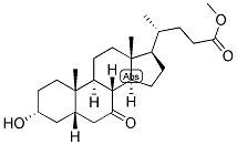 5-BETA-CHOLANIC ACID-3-ALPHA-OL-7-ONE METHYL ESTER Struktur