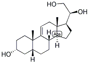 9(11), (5-BETA)-PREGNEN-3-ALPHA, 20-BETA, 21-TRIOL Struktur