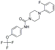 (4-(2-FLUOROPHENYL)PIPERAZINYL)-N-(4-(TRIFLUOROMETHOXY)PHENYL)FORMAMIDE Struktur