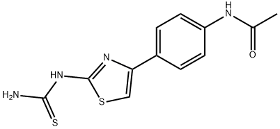 N-(4-(4-((AMINOTHIOXOMETHYL)AMINO)-3,5-THIAZOLYL)PHENYL)ETHANAMIDE Struktur