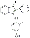 3-((4-HYDROXY-2-METHYLPHENYL)AMINO)-2-PHENYLINDEN-1-ONE Struktur