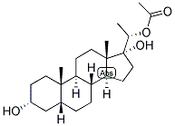 5-BETA-PREGNAN-3-ALPHA, 17,20-ALPHA-TRIOL 20-ACETATE Struktur