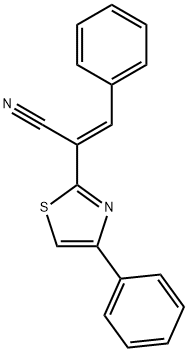 3-PHENYL-2-(4-PHENYL-1,3-THIAZOL-2-YL)ACRYLONITRILE Struktur