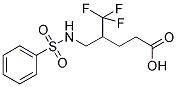 5,5,5-TRIFLUORO-4-([(PHENYLSULFONYL)AMINO]METHYL)PENTANOIC ACID Struktur