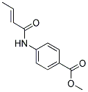 4-BUT-2-ENOYLAMINO-BENZOIC ACID METHYL ESTER Struktur