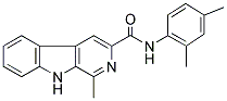 N-(2,4-DIMETHYLPHENYL)-1-METHYL-9H-BETA-CARBOLINE-3-CARBOXAMIDE Struktur