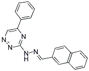 2-NAPHTHALDEHYDE (5-PHENYL-1,2,4-TRIAZIN-3-YL)HYDRAZONE Struktur