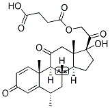 1,4-PREGNADIEN-6-ALPHA-METHYL-17,21-DIOL-3,11,20-TRIONE 21-HEMISUCCINATE Struktur