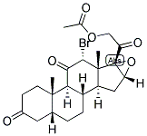 5-BETA-PREGNAN-12-ALPHA-BROMO-16,17-EPOXY-21-OL-3,11,20-TRIONE 21-ACETATE Struktur