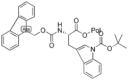 FMOC-L-TRP(TBOC)-PEG-PS Struktur