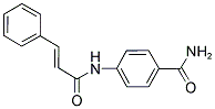 4-(3-PHENYLPROP-2-ENOYLAMINO)BENZAMIDE Struktur